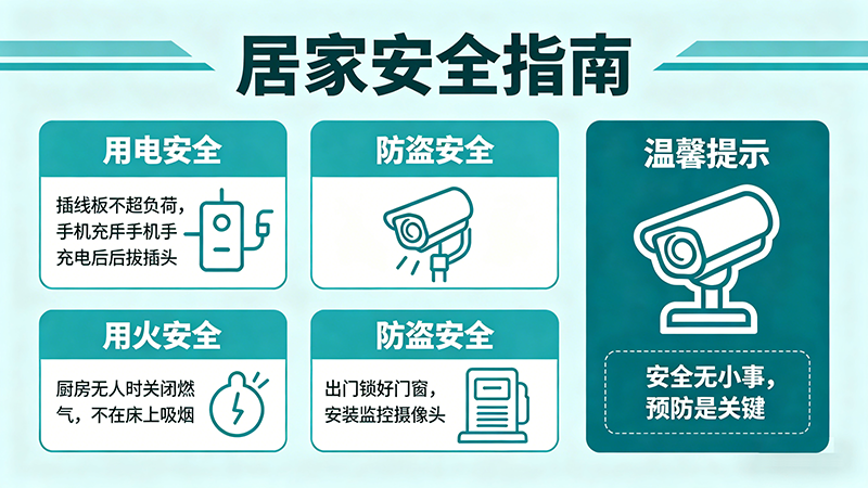 居家安全：筑牢日常防护的 “第一道防线”